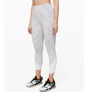 Lululemon Wunder Under Scalloped Hem High Rise 24" Leggings Size 2